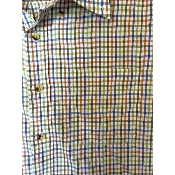 LL Bean Men's 2XLT Tall Traditional Fit Plaid Shirt - Long Sleeve Button-Up - Picture 11 of 11